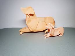 Retriever Paper Folding Origami Golden Retreiver