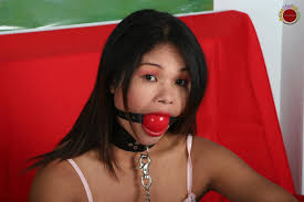 Restrained Asian is Gagged with Huge Ball Gag and Exposed in Humiliating -  Pichunter