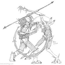 Tv shows coloring pages for adults. Alien Vs Predator Google Search