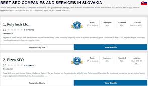 Ratings Reviews Of Best Seo Companies Agencies In Slovakia 10seos Brings The Ranking Of Top Seo Companie Best Seo Company Seo Services Company Seo Company