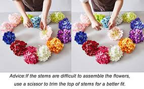 2020 popular 1 trends in home & garden, weddings & events, apparel accessories with mix hydrangea silk flowers and 1. Kislohum Artificial Hydrangea Flowers Heads 10 Teal Hydrangea Silk Flowers Head For Wedding Centerpieces Bouquets Diy Floral Decor Home Decoration With Long Stems Pricepulse