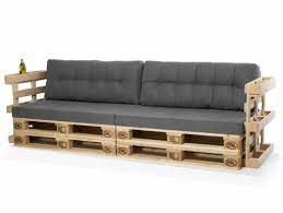 Ein paletten sofa eignet sich indoor und outdoor. Paletti Europaletten Sofa 3 Sitzer Mit Armlehnen Fichte Massiv Natur