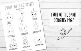 This is a reminder of the miracle at the red sea and a promise of future protection as they enter the land of canaan. Fruit Of The Spirit Coloring Page My Printable Faith
