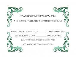 A Simple Green Frame Of Free Printable Wedding Vows Renewal Certificate Template Wedding Vows Renewal Vows Free Wedding Printables
