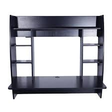 Ktaxon Black Wall Mounted Floating Office Computer Desk Table Storage Shelf Walmart Com Desk Black Desk Table Storage
