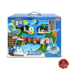 Robocar Poli Open Rescue Center Station Play Toy Set Kids with Jin Figure