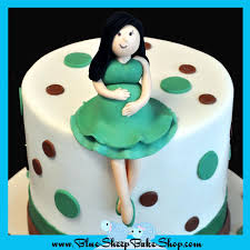 When we scrolling down our pointer, we can see images of pregnant mom. Baby Shower Cake With Pregnant Mommy Topper Blue Sheep Bake Shop