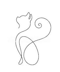 Pin By Destiny Nicholson On Chic Cats Line Art Drawings Art Drawings Art Drawings Simple