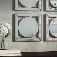 The hardware itself is part of the decor as the mirrors hang on a chain secured to the wall by a rounded knob, which looks like a charming button. Small Wall Mirrors Wayfair