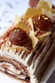 Buche Aux Marrons Glaces Et Au Chocolat Recette Recettes De Cuisine Recette De Cuisine Simple Recette Marron