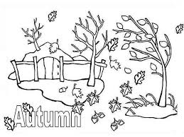 Autumn is the perfect time in engage in a fall refresh. Autumn Season With Autumn Leaf Coloring Page Netart