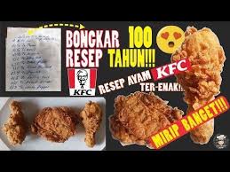 Bongkar Resep 100 Th Kfc Resep Ayam Kfc Mirippp Bangettt Youtube Resep Resep Ayam Makanan