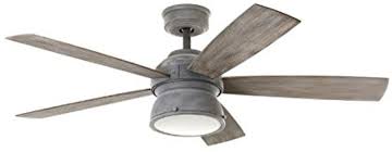 Amazon Com Home Decorators Collection 52 In Indoor Outdoor Weathered Gray Ceiling Fan By Home Decorators C Gray Ceiling Fan Farmhouse Ceiling Fan Ceiling Fan