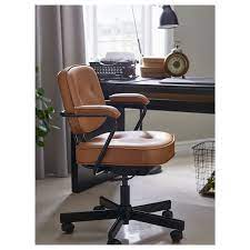 alefjall grann golden brown office chair ikea brown office chair comfortable office chair office chair makeover