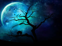 Download moon background images and photos. 40 Dark Blue Moon Wallpaper On Wallpapersafari