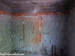 Run your cable through the hole. Electrical Wiring Through Brick Wall Howtospecialist How To Build Step By Step Diy Plans