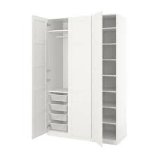 Almari baju mewah minimalist duvo putih. Almari Berpintu Pax Ikea
