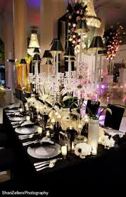 African American Black And White Wedding Party This Would Be An Amazing Dining Room For A Dinner Party It Is So Classy And Elegant Bla Silver Wedding Reception Wedding Themes Black And White Wedding Theme