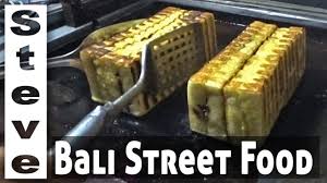 Proses penyediaan roti bakar bandung Bali Street Food Roti Bakar Sweet Fried Mini Loaf Youtube