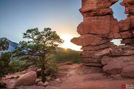 Located at the base of pike's peak and at the front door to garden of the gods park. Sunset In Garden Of The Gods