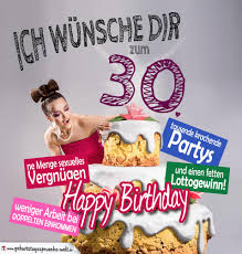 Glückwünsche Geburtstagskarte 30 Geburtstag Mit Torte