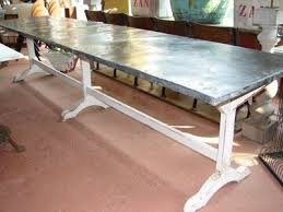 Zinc Want It For An Island Top Zinc Table Harvest Dining Table Zinc Table Top
