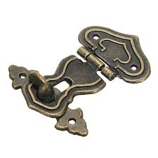 Retro Vintage Decorative Latch Hasp Pad Chest Lock For Wooden Jewelry Box Wooden Jewelry Boxes Wooden Jewelry Heart Shaped Jewelry