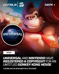 Universal and Nintendo have registered a copyright for an “Untitled Donkey  Kong Project” that also says “motion picture”‼️🔥 Fans spotted this  copyright registration on the official copyright.gov website, and now fans  want