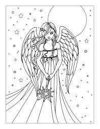 You can use our amazing online tool to color and edit the following angel coloring pages for kids. Pretty Angel Coloring Page Free Printable Coloring Pages For Kids