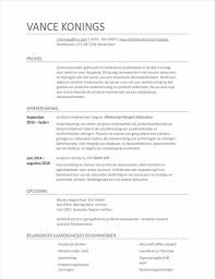 Curriculum Vitae Voor Juridisch Medewerker