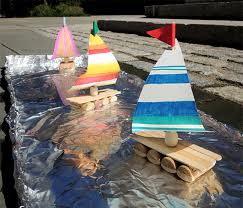 Making your tin foil boat. Tin Foil Regatta Pop Goes The Page
