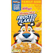 Combine that with the toasted taste of original frosted flakes and they. Kellogg S Frosted Flakes Breakfast Cereal Honey Nut Family Size Fat Free Food 24 5oz Walmart Com Walmart Com