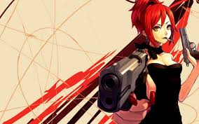 Tons of awesome red anime 4k wallpapers to download for free. Guns Anime Girl Wallpaper Red Hair Anime Girl With Gun 1440x900 Download Hd Wallpaper Wallpapertip