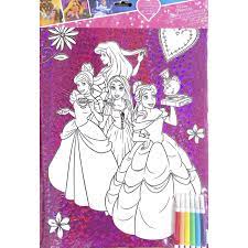 Kleurplaat disney prinsessen assepoester, belle en jasmin. Disney Princess Kleurplaat Inclusief Stift Babydrogist Nl