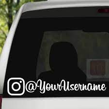 How to add stickers to your instagram story. Isee 360 Custom Instagram Username Decals Banners Stickers For Car Bike 30 Cm X 7 Cm White Amazon In Car Motorbike