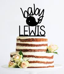 Personalized whale baby shower sign in poster, whale themed baby shower, nautical baby shower, whale guestbook alternative, nautical nursery. Custom Baby Name Cake Topper Whale Baby Shower Cake Topper Baby Show Chicago Factory