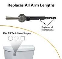 StrongARM® Toilet Handle and Lever, Simple Brushed Nickel ...