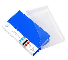Soft brown leather portfolio organizer folder business card holder. Sps Presents Plastic File Folder 703 Business Card Holder 240 Cards Blue Amazon In Office Products