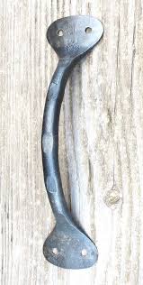 Wrought Iron Pull Handle Hand Forged 6 2 15 8cm Metal Bow Cabinet Wardrobe Door Chest Drawer Kitc Blacksmithing Iron Pulls Iron Handles