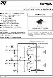 We did not find results for: Tda7266sa Datasheet 7w 7w Dual Bridge Amplifier