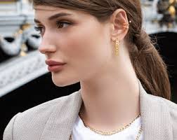 Collier Patrice, collier à maillons dorés, collier chaîne épaisse, collier  chaîne à maillons