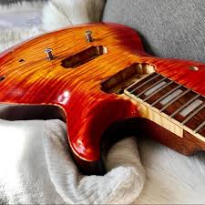 Amber Guitar With Red Burst Really Cool Stuff Beautiful Colors Color
