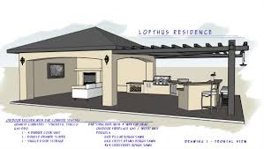 Outdoor Kitchen Ramada Plans Backyard Patio Backyard Kitchen Backyard Pool