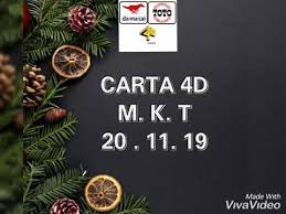 Mkt 4d 20 11 19 Mkt4d Magnum4d Damacai4d Sportstoto Caicarta Carta4d Youtube