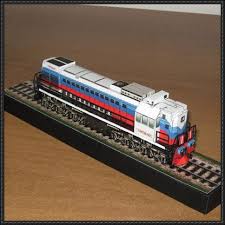 Diesel Locomotive Tem18d Free Train Paper Model Download Http Www Papercraftsquare Com Diesel Locomotive Tem18d Free Train P Paper Models Train Paper Train