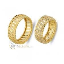 Favori Gold Ozel Cift Alyans Fav07610 Alyans Altin Yuzuk Taki