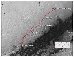 Seek signs of ancient life and collect samples of rock and regolith (broken rock and soil) for possible return to earth. Curiosity Mars Rover S Route From Landing To Base Of Mount Sharp Nasa S Mars Exploration Program