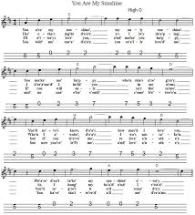 Love is not a fight april 9, 2021. You Are My Sunshine Easy Sheet Music Tenor Banjo Tabs