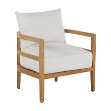 Santa Barbara Teak Patio Chair With Cushions In 2020 Lounge Chair Outdoor Teak Lounge Chair Patio Chairs