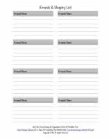 Printable blank grocery list to help you in shopping. Free Printable Grocery Shopping List Template